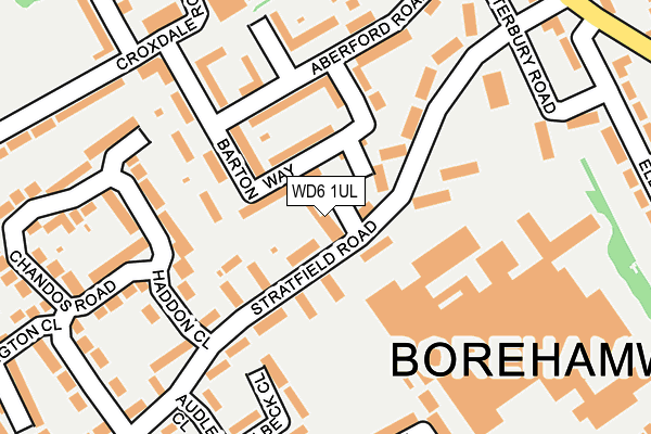 WD6 1UL map - OS OpenMap – Local (Ordnance Survey)