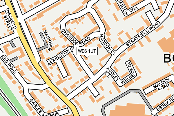 WD6 1UT map - OS OpenMap – Local (Ordnance Survey)