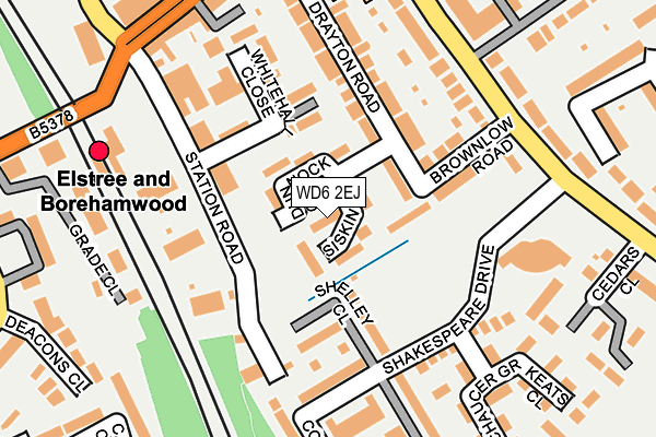 WD6 2EJ map - OS OpenMap – Local (Ordnance Survey)