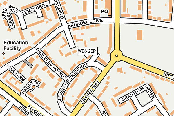 WD6 2EP map - OS OpenMap – Local (Ordnance Survey)