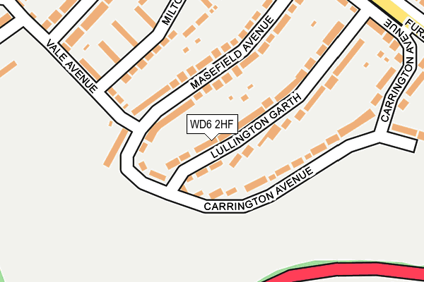 WD6 2HF map - OS OpenMap – Local (Ordnance Survey)