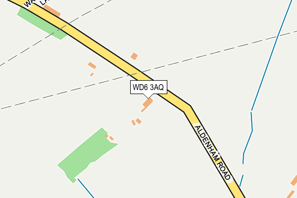 WD6 3AQ map - OS OpenMap – Local (Ordnance Survey)