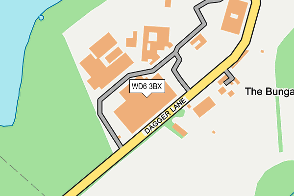 WD6 3BX map - OS OpenMap – Local (Ordnance Survey)