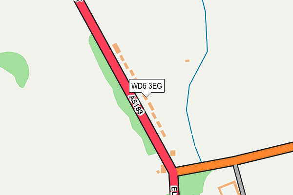 WD6 3EG map - OS OpenMap – Local (Ordnance Survey)