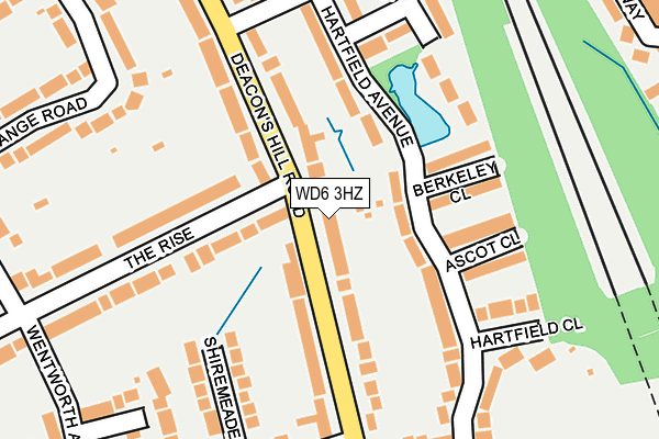 WD6 3HZ map - OS OpenMap – Local (Ordnance Survey)