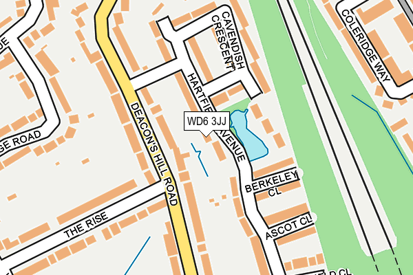 WD6 3JJ map - OS OpenMap – Local (Ordnance Survey)