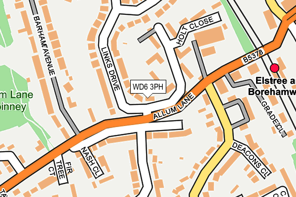 WD6 3PH map - OS OpenMap – Local (Ordnance Survey)