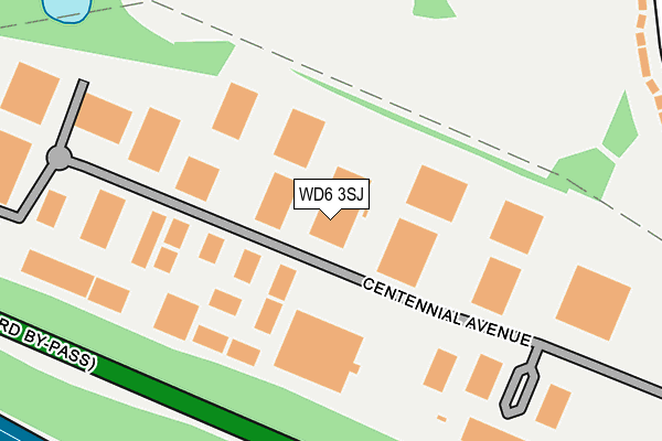 WD6 3SJ map - OS OpenMap – Local (Ordnance Survey)