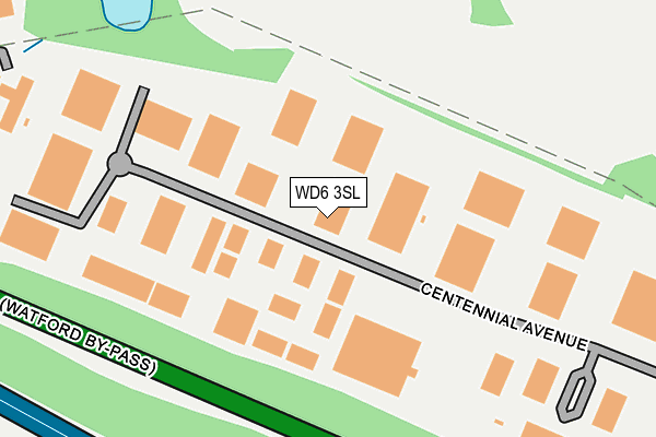 WD6 3SL map - OS OpenMap – Local (Ordnance Survey)