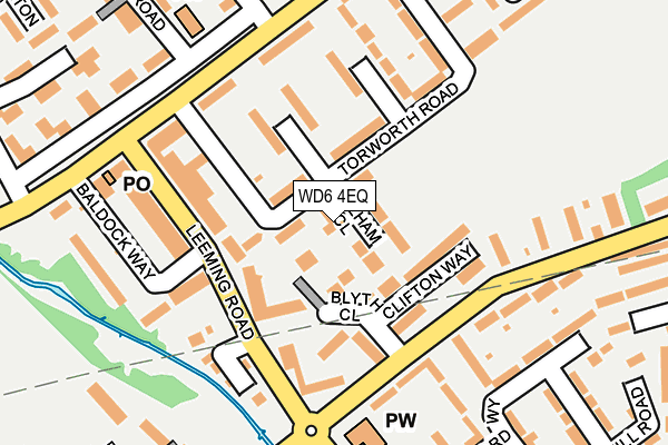 WD6 4EQ map - OS OpenMap – Local (Ordnance Survey)