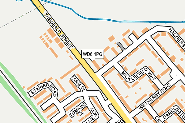 WD6 4PG map - OS OpenMap – Local (Ordnance Survey)
