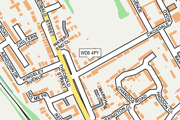 WD6 4PY map - OS OpenMap – Local (Ordnance Survey)