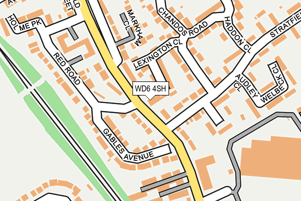 WD6 4SH map - OS OpenMap – Local (Ordnance Survey)