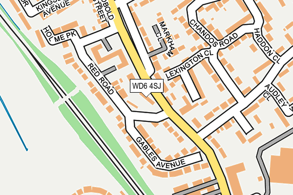 WD6 4SJ map - OS OpenMap – Local (Ordnance Survey)