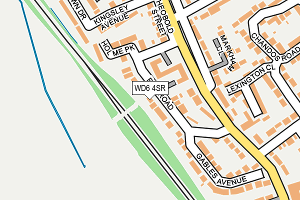 WD6 4SR map - OS OpenMap – Local (Ordnance Survey)