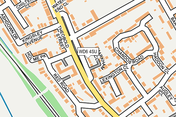 WD6 4SU map - OS OpenMap – Local (Ordnance Survey)