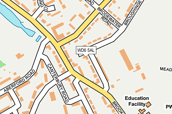 WD6 5AL map - OS OpenMap – Local (Ordnance Survey)