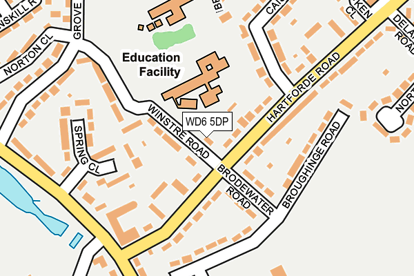 WD6 5DP map - OS OpenMap – Local (Ordnance Survey)