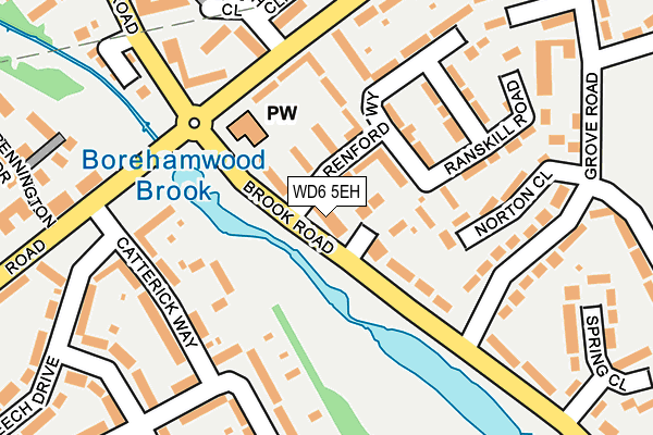 WD6 5EH map - OS OpenMap – Local (Ordnance Survey)