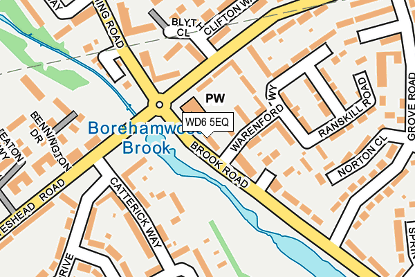 WD6 5EQ map - OS OpenMap – Local (Ordnance Survey)