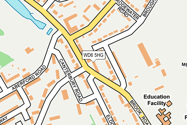 WD6 5HG map - OS OpenMap – Local (Ordnance Survey)