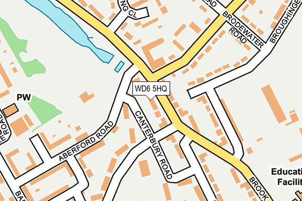 WD6 5HQ map - OS OpenMap – Local (Ordnance Survey)