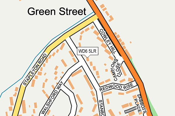 WD6 5LR map - OS OpenMap – Local (Ordnance Survey)