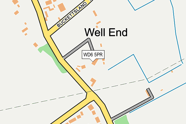 WD6 5PR map - OS OpenMap – Local (Ordnance Survey)