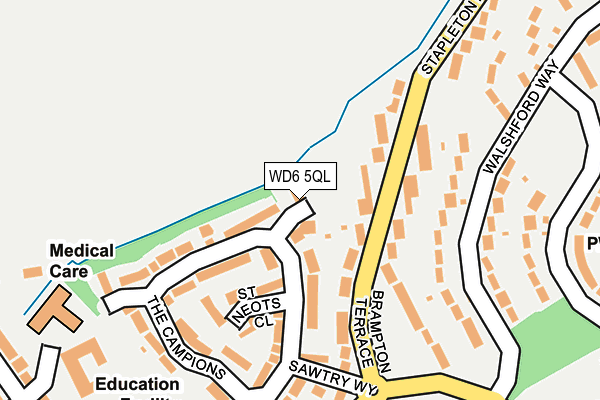 WD6 5QL map - OS OpenMap – Local (Ordnance Survey)