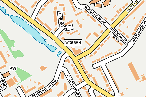WD6 5RH map - OS OpenMap – Local (Ordnance Survey)