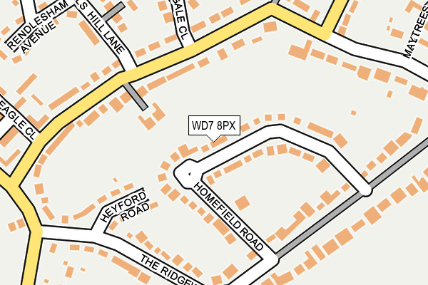 Map of ADRIAN GEORGE ESTATES LIMITED at local scale