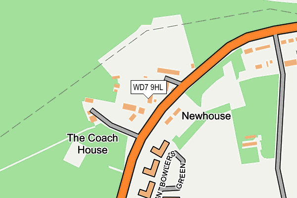 WD7 9HL map - OS OpenMap – Local (Ordnance Survey)