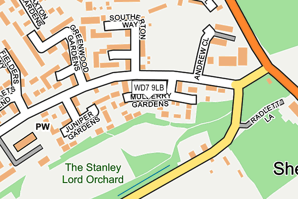 Map of MULBERRY OFFICE SOLUTIONS LTD at local scale