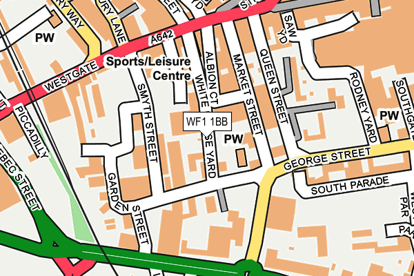 WF1 1BB map - OS OpenMap – Local (Ordnance Survey)