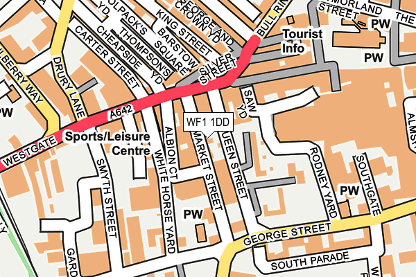 WF1 1DD map - OS OpenMap – Local (Ordnance Survey)