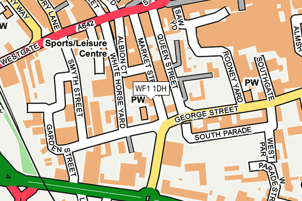 WF1 1DH map - OS OpenMap – Local (Ordnance Survey)