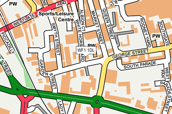 WF1 1DL map - OS OpenMap – Local (Ordnance Survey)