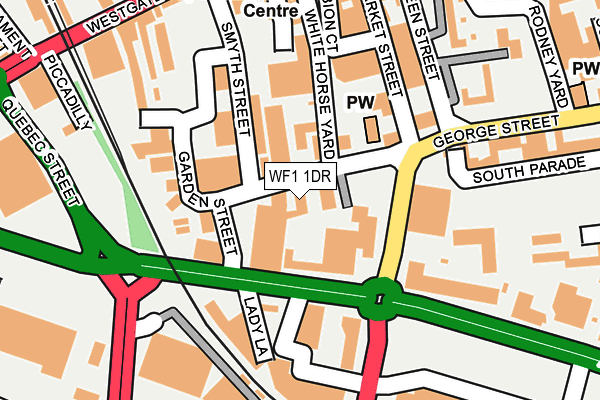 WF1 1DR map - OS OpenMap – Local (Ordnance Survey)