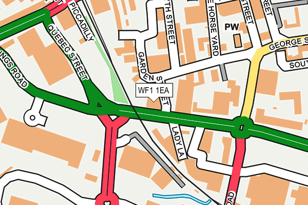 WF1 1EA map - OS OpenMap – Local (Ordnance Survey)