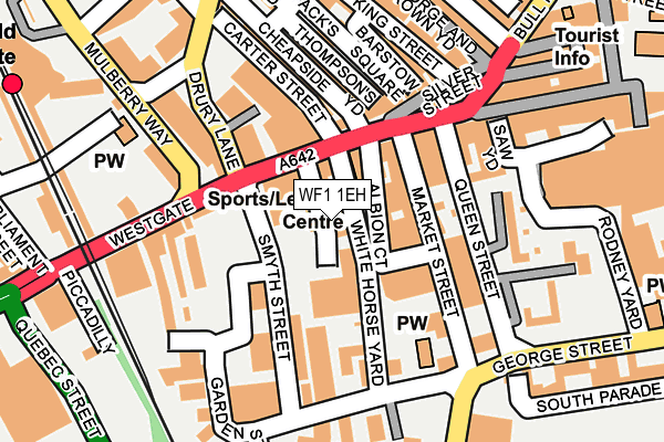 WF1 1EH map - OS OpenMap – Local (Ordnance Survey)