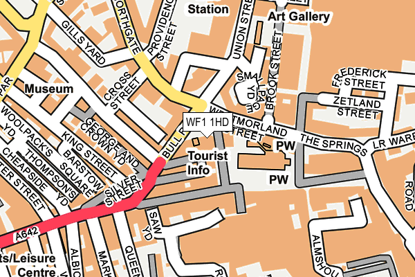 WF1 1HD map - OS OpenMap – Local (Ordnance Survey)