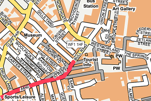 WF1 1HF map - OS OpenMap – Local (Ordnance Survey)