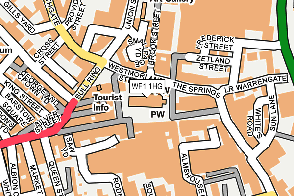 WF1 1HG map - OS OpenMap – Local (Ordnance Survey)