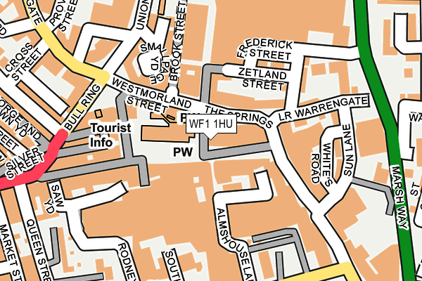 WF1 1HU map - OS OpenMap – Local (Ordnance Survey)