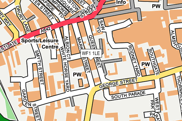 WF1 1LE map - OS OpenMap – Local (Ordnance Survey)