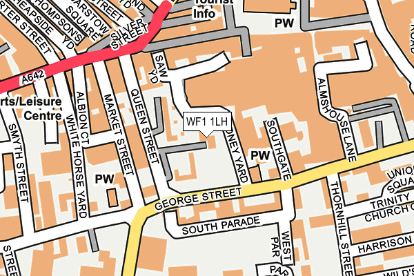 WF1 1LH map - OS OpenMap – Local (Ordnance Survey)