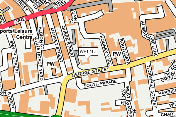 WF1 1LJ map - OS OpenMap – Local (Ordnance Survey)