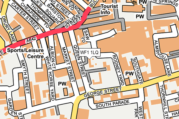 WF1 1LQ map - OS OpenMap – Local (Ordnance Survey)