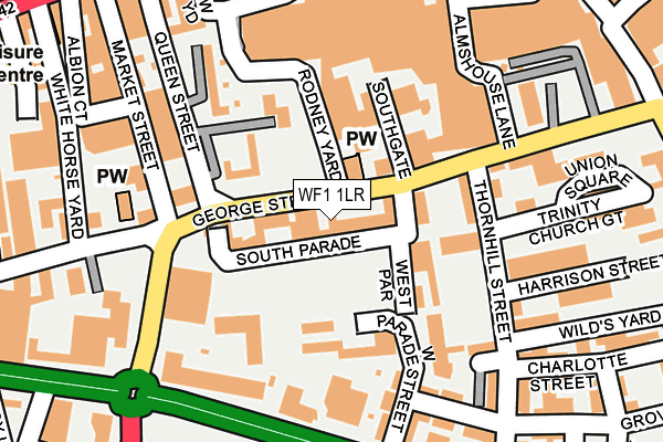 WF1 1LR map - OS OpenMap – Local (Ordnance Survey)