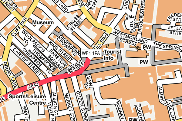 WF1 1PA map - OS OpenMap – Local (Ordnance Survey)